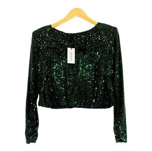 NONchalant Sequin Top Size XS NWT
